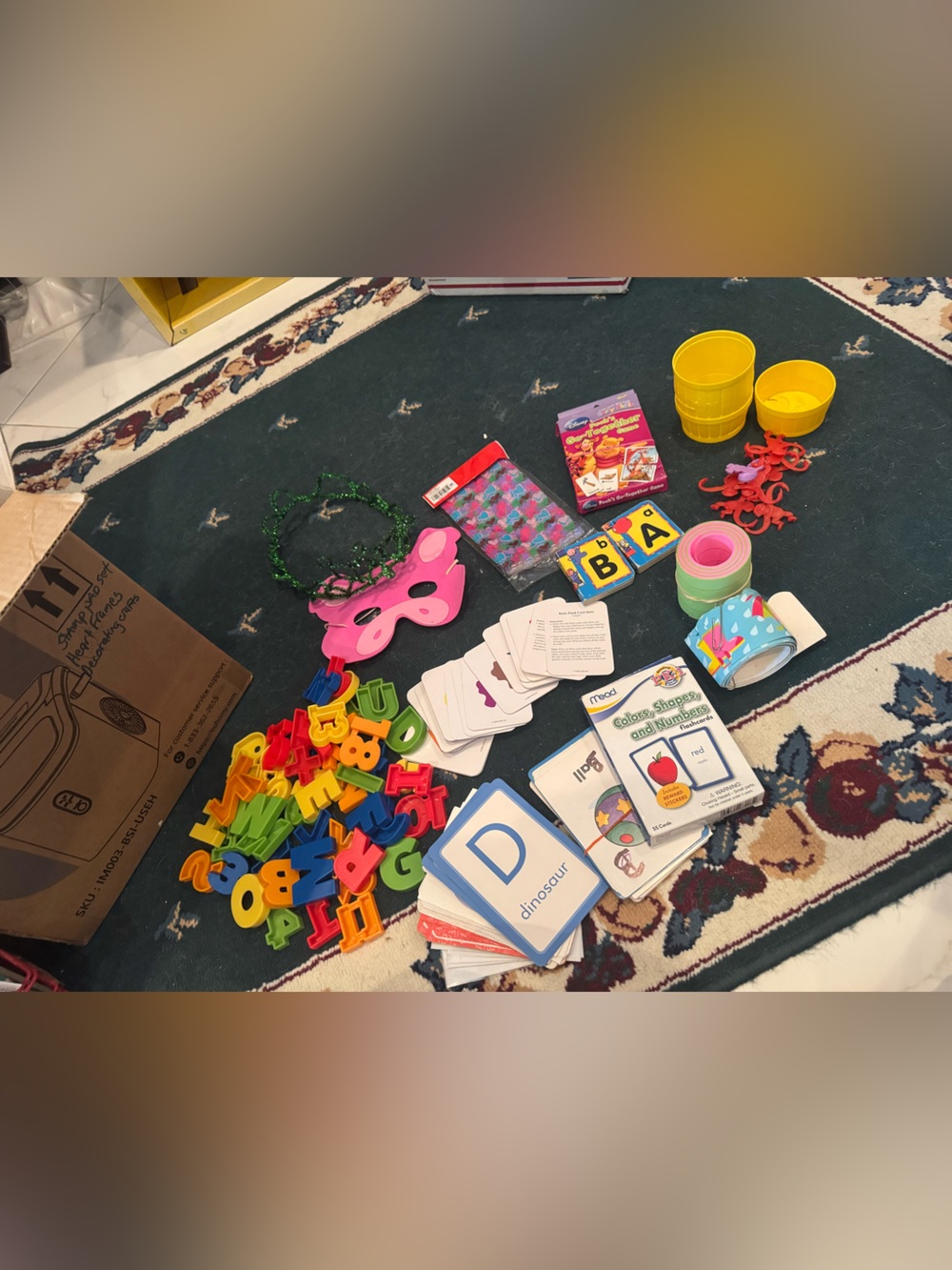 Kids Learning & Play Set with Colorful Letters and Flashcards - Multi-Color